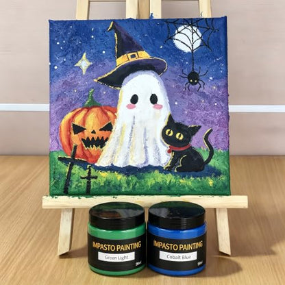 Textured Acrylic Paint w/Sand, 24 Colors 3.3oz, Heavy Body for 3D Art