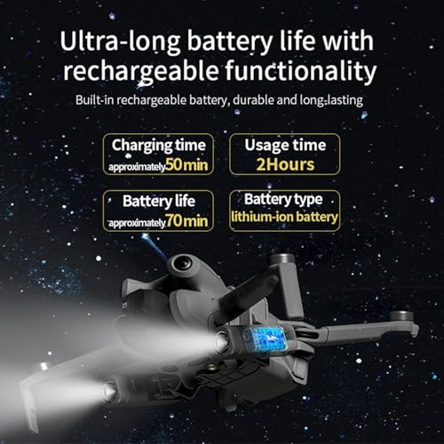 Mini 4 Pro Drone LED Night Flight Searchlight, Night Navigation Light Rechargeable Emergency Lamp Lights, Strobe Lights Headlight for DJI Mini 4 Pro Drone Accessories