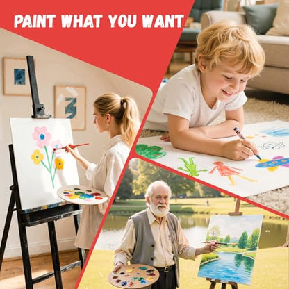 Simetufy 16x20inch 24 Pack Large Painting Canvas Boards Flat Canvas Panels - size: 16"x20"