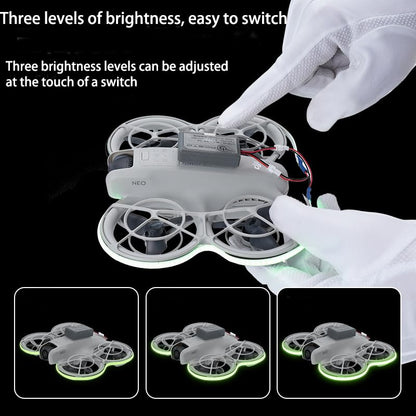 LED Light Strip For DJI Neo Night Flight Warning Light Strip Drone Accessories (Green) - color: Green