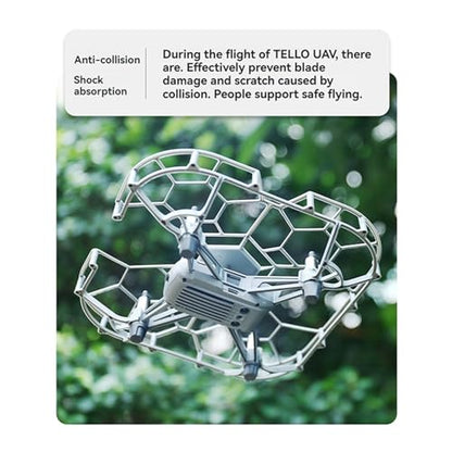 All-in-One Propeller Guard for DJI Tello/Tello EDU, Square Anti-Collision Cage Removable Drone Cover, Lightweight Blade Protector with Enhanced Shock Absorption