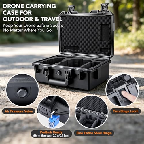 Lykus Titan LT110 Waterproof Hard Case for DJI Lito 1/X1 and RC2/RC-N3