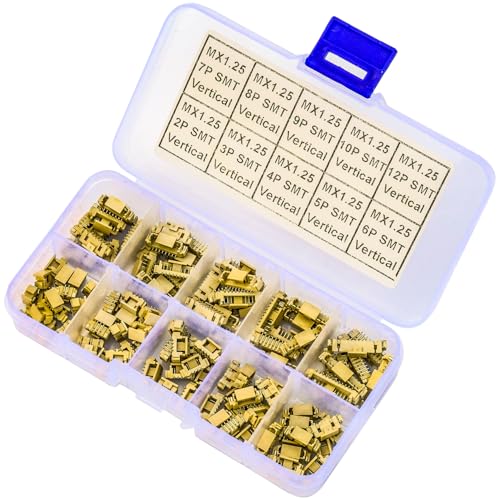 Compatible with Molex 1.25mm Pitch PicoBlade PCB Header Vertical Surface Mount 2 3 4 5 6 7 8 9 10 12 Circuits (TC-MX-1.25mm-SMT-VER) - size: Surface Mount-Vertical