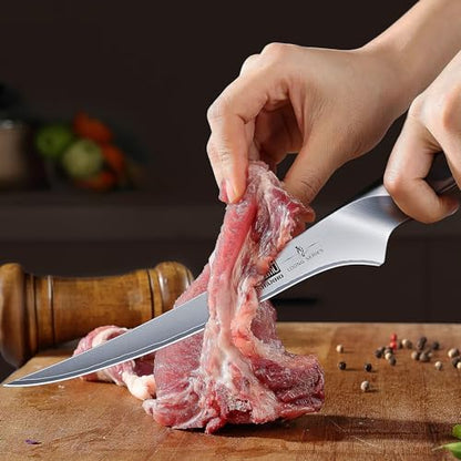 HOSHANHO BBQ Carving Knife Set, Brisket Slicing & Boning Knife for Meat - size: 7"
