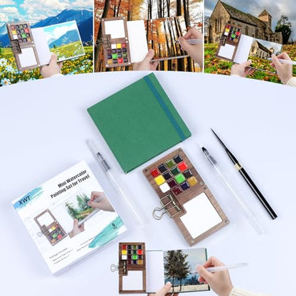 Mini Watercolor Paint Set, 15 Colors Pigments - color: 15 Colors