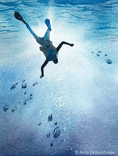 Schmincke - HORADAM® AQUARELL, Super Granulation, 14 955 044 Deep Sea Black, 1/2 Pans, Very Strong granulating Colors, Finest, Super granulating Watercolors - color: 955 deep sea black