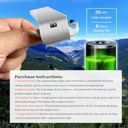 Payload Airdrop System for DJI Air3 Drone, Wedding & Rescue Delivery Accessory - color: Air 3