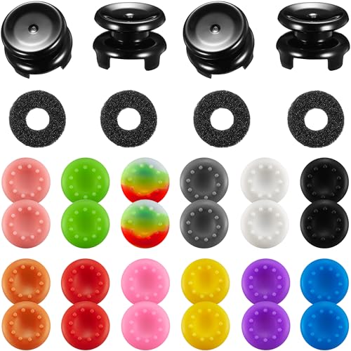 Controller Accessories Thumbstick Grips for Xbox, 2 Pairs HIGH Stick, 20 PCS Joystick Thumb Grips Extenders and 4 PCS Precision Rings Attachments for Xbox One/Series X Control - Mixed Color 1 - color: Mixed Color 1