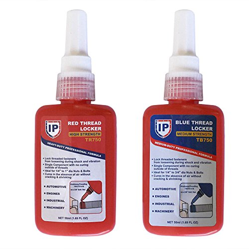 Interstate Pneumatics TRB750K 2 in 1 Thread Locker Kit Includes High/Medium Strength 50ml Each Bottle