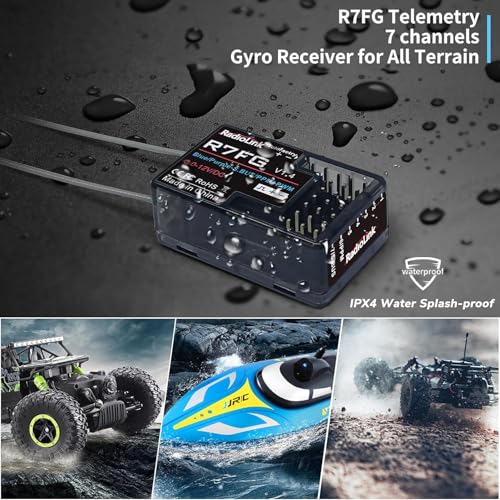 Radiolink 2.4GHz RC6GS V3 7 Channels RC Transmitter and R7FG Gyro Receiver