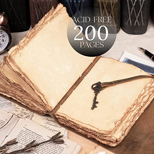 LEATHER VILLAGE Fancy Journal Key Lock, Slate Grey 6x4. - color: Grey, size: 6"X4"