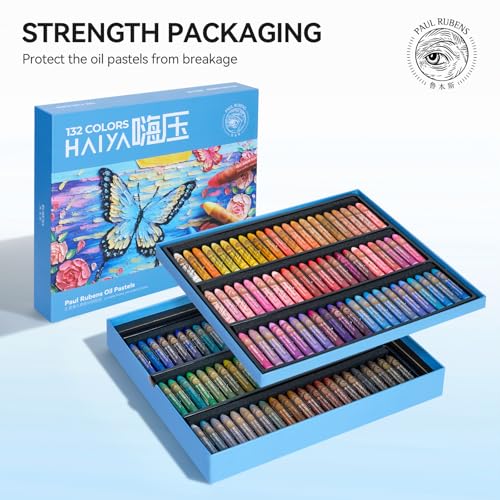 Paul Rubens Oil Pastels, 132 Vibrant Colors Soft Oil Pastels - style: 132 Basic Colors