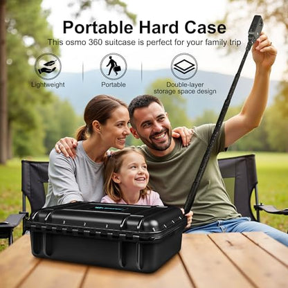 Lekufee Travel Waterproof Hard Case for DJI Osmo 360
