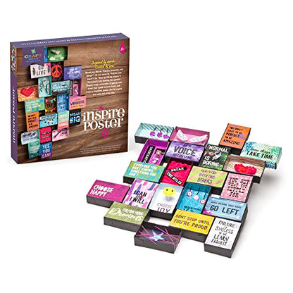 Craft-tastic – Inspire Poster Kit – Design a One-of-a-Kind Freeform Poster – Ages 8+