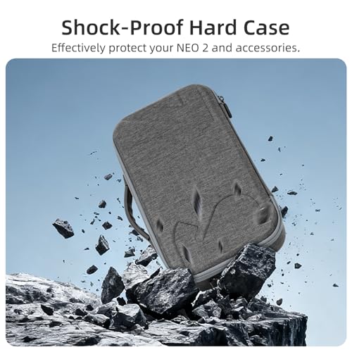 NEO 2 Storage Case, Large Capacity Hard Shell Storage Box Shoulder Bag for DJI Neo 2 Drone RC 2 Remote Controller Accessories Shockproof scratch-resistant Carrying Case