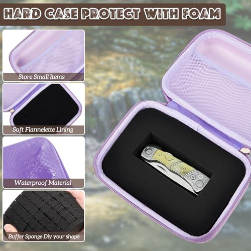 Relaxweex Hard Case with Foam, 11 X 7.8 X 4.3 Inch, Purple - color: Purple, size: 11 x 7.8 x 4.3 Inch