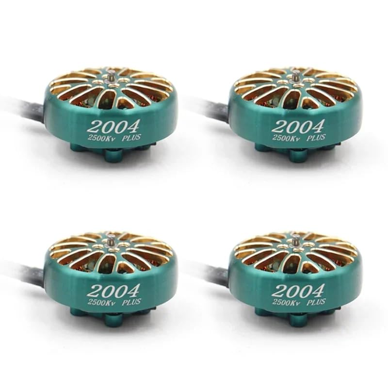 2004 Plus 1800kv 2500kv 3000kv 3-6S Lipo Brushless Motor 2.5mm Shaft 12N14P Suitable for FPV 3.5-5 Inch Traversing Drone (4pcs 2004 2500kv) - style: 4pcs 2004 2500kv