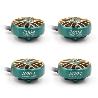 2004 Plus 1800kv 2500kv 3000kv 3-6S Lipo Brushless Motor 2.5mm Shaft 12N14P Suitable for FPV 3.5-5 Inch Traversing Drone (4pcs 2004 2500kv) - style: 4pcs 2004 2500kv