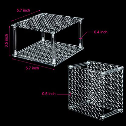 Outus 96 Holes Pencil Brush Holder Acrylic Paintbrush Holders, Clear - color: Clear