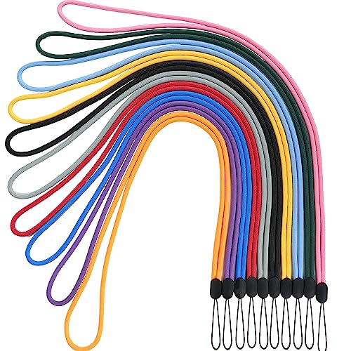 10Pcs Lanyards Colored Circular Neck Straps(10 Colors -Combination 2) - color: 10 Colors - Combination 2