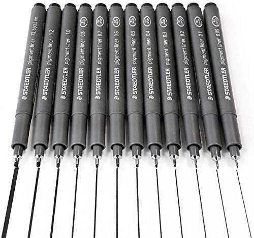 Staedtler Pigment Liner, 0.2mm, Black Ink (308-0.2) - style: 0.2mm