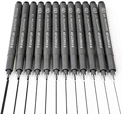 Staedtler Pigment Liner, 0.2mm, Black Ink (308-0.2) - style: 0.2mm