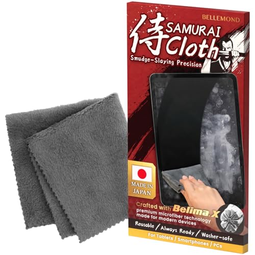 BELLEMOND 「Samurai Cloth」 Japanese Microfiber Cleaning Cloth, Large 1 Pack - size: Large: 13” × 13”