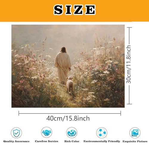 Jesus Paint by Numbers Kit for Adults Framed Canvas 12X16 in, Frameworkless - color: YH02807