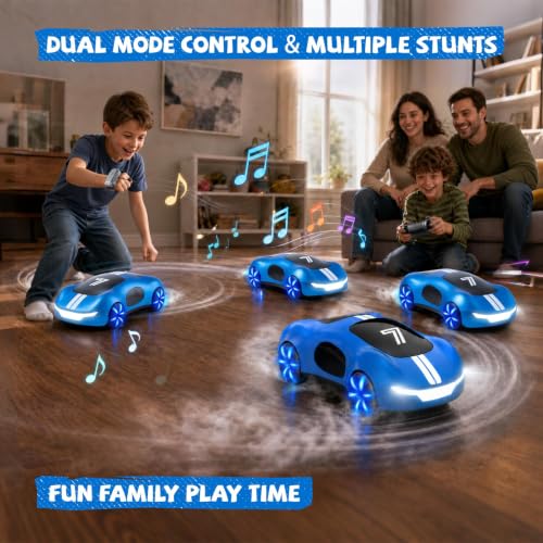 AEROQUEST Gesture Control RC Stunt Car, Remote Control Car for Boys Gifts - color: Blue