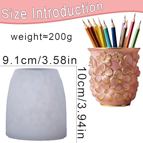 Floral Planter Resin Vase Molds, 3D Daisy Candle Silicone Molds - color: Daisy Resin Mold