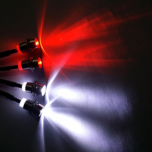 4LED Light Headlights Taillight Kit Accessories & Metal 25T Servo Horn M3 Threads Steering Arm Server Rocker