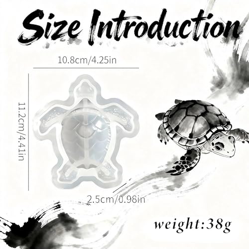 Sea Turtle Resin Molds Silicone, Turtle Animal Epoxy Casting Mold - color: Turtle Resin Mold