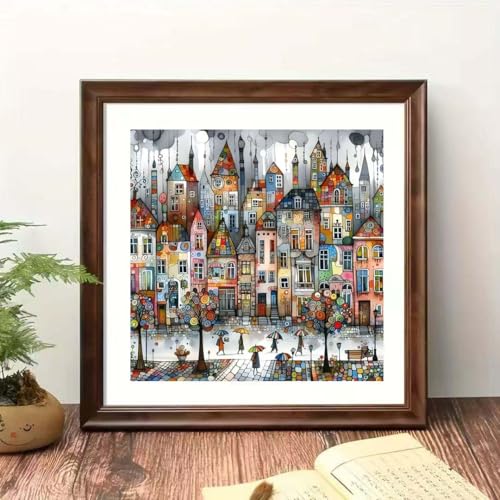 5D Castle House Diamond Art Kits for Adults,DIY Diamond Painting Kits - color: YP048