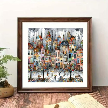 5D Castle House Diamond Art Kits for Adults,DIY Diamond Painting Kits - color: YP048