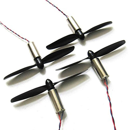 8520 Coreless Brushed Motor Set 53000rpm 8.5x20mm + 75mm Propeller CW CCW(4pcs)