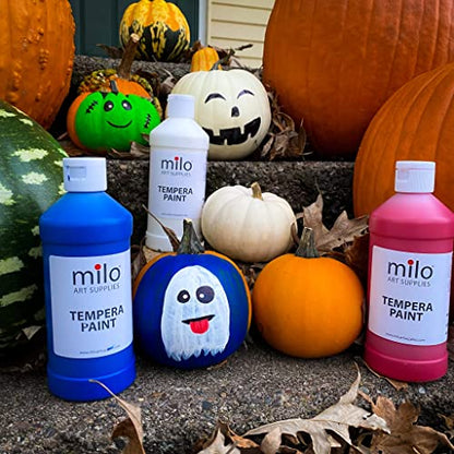 milo Kid's Washable Tempera Paint Set, 8 Primary Colors, 16 oz Bottles - style: Primary Tempera 8 x 16 oz Bottles