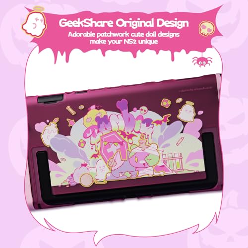 GeekShare Protective Shell Compatible with Switch 2 - color: Patch Moe Doll