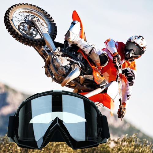 ATV Goggles 2-Pack - Motorcycle Motocross Off-Road Goggles - Grey Lens - color: 2/Grey Lens