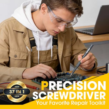 37-in-1 Precision Screwdriver Set, Magnetic Repair Kit for iPhone - size: 37-in-1 CR-V Steel