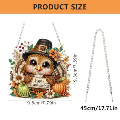 AIBOERL Diamond Art Kits for Adults,Halloween Acrylic Hanging Suncatcher - color: DP04428