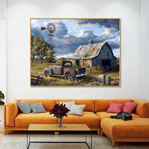 Rural Scenery Paint by Numbers Kit for Adults,Color By Numbers for Adults - color: DP03773