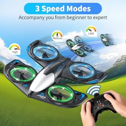 Foam RC Drone for Kids Beginners, RC Airplane Quadcopter Toy Gift