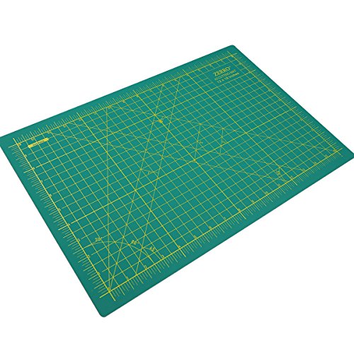ZERRO Self Healing Cutting Mat 12" x 18" Double Sided Cutting Sewing Mat - size: 17.7"L x 11.8"W