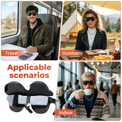 BonFook HiBloks Light Blocker Lens Shade for RayNeo Air 4/4 Pro AR Glasses