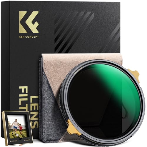 K&F CONCEPT 52mm Variable ND2-32 ND Lens Filter & Circular Polarizing Filter 2-in-1 for Camera Lens, Waterproof Scratch Resistant 36 Multi-Coated Lens Filter (Nano-X PRO Series) - size: 52mm