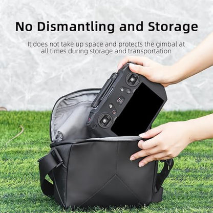 DJI RC Pro Silicone Protective Cover+HD Screen Tempered Films for DJI Mini 3 Pro/Mavic 3 Pro/Mavic 3 Cine/DJI Air 2s DJI RC Pro Controller Protective Case(Black)