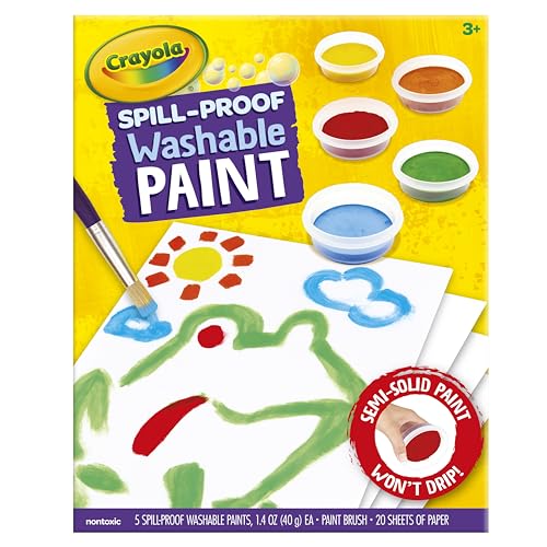 Crayola Spill Proof Paint Set Washable Paint Set for Kids, Arts & Crafts - size: 1 Count (Pack of 1)