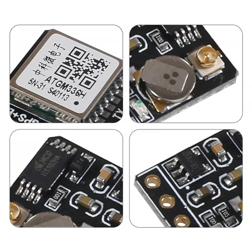 3pcs GPS+BDS Dual-Mode Module Flight Control Satellite Positioning Navigator, ATGM336H Replacement NEO-M8N NEO-6M for Arduino