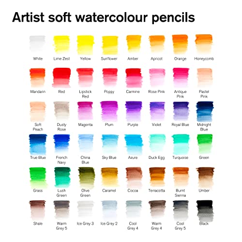 Winsor & Newton Studio Collection, Watercolour Pencil Tin, 48 piece - style: 48 Waterclour Pencil Tin