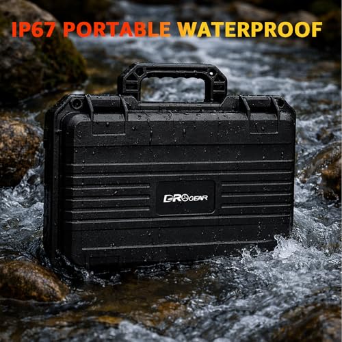 Waterproof Hard Carrying Case for DJI Mini 5 Pro Drone, Fly More Combo, Holds 9 Batteries, DJI RC 2/RC N3 Remote Controller, Charging Hub and Other Accessories | Shockproof, Dustproof